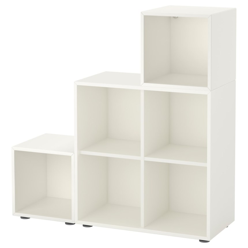 EKET ЭКЕТ комбинация шкафов с ножками, белый105x35x107 см