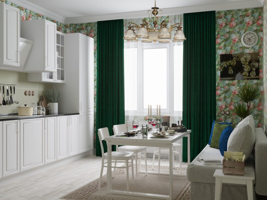 Altali комплект штор для кухни с подхватами 136х180 см- 2 шт