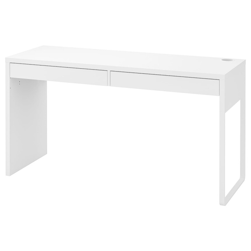 Стол письменный микке 603.739.21 ikea белый