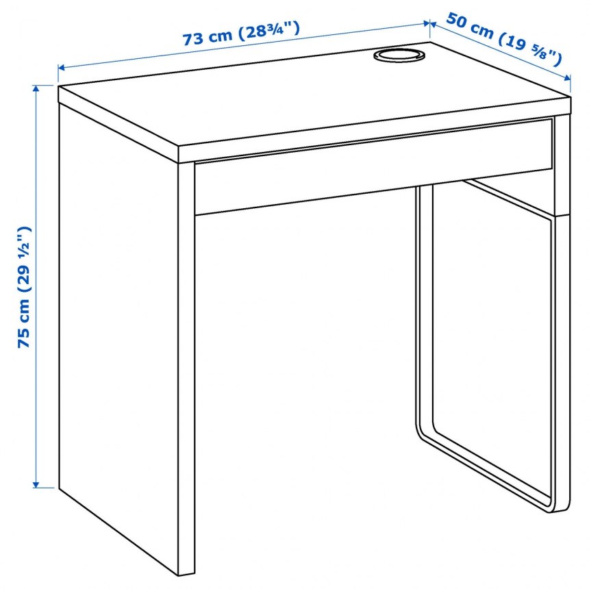 Стол Micke ikea белый