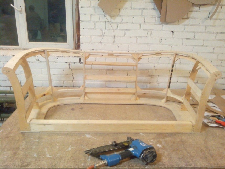 Каркас дивана из фанеры