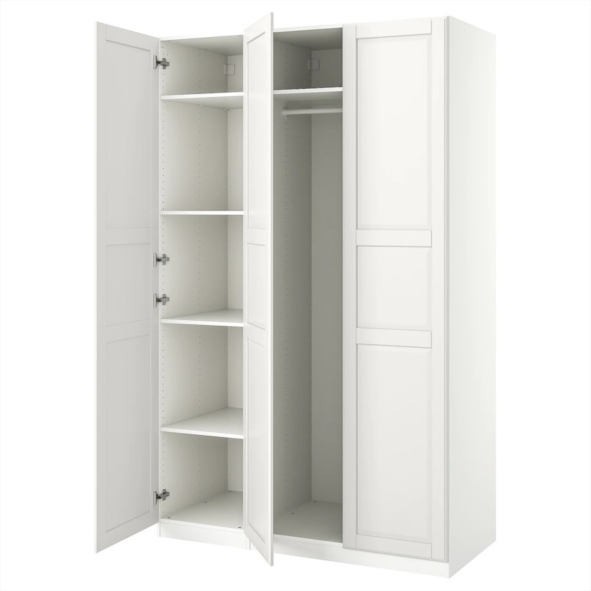Pax ПАКС / Forsand ФОРСАНД гардероб, комбинация, белый150x60x236 см
