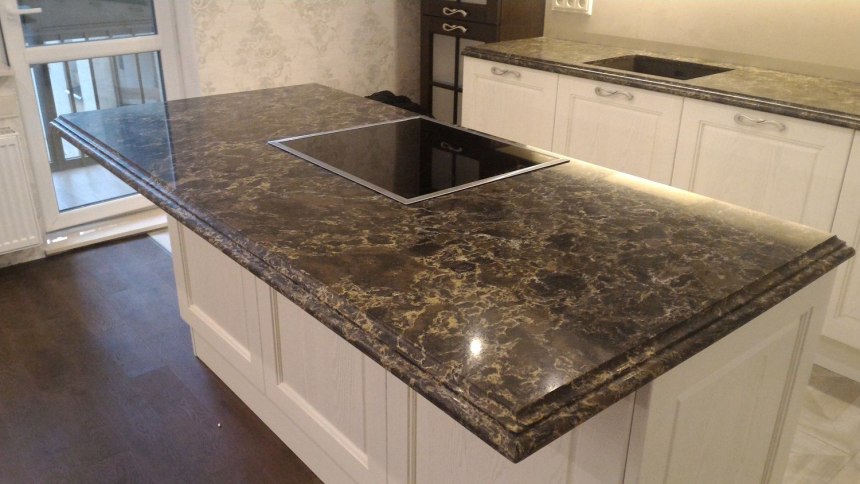 Столешница из Solid surface с раковиной