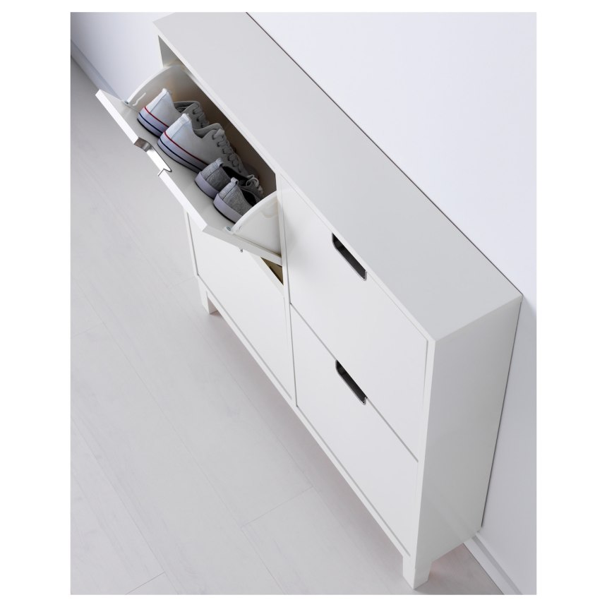 Галошница, 4 отделения ikea СТЭЛЛ, белый, 96x90 см