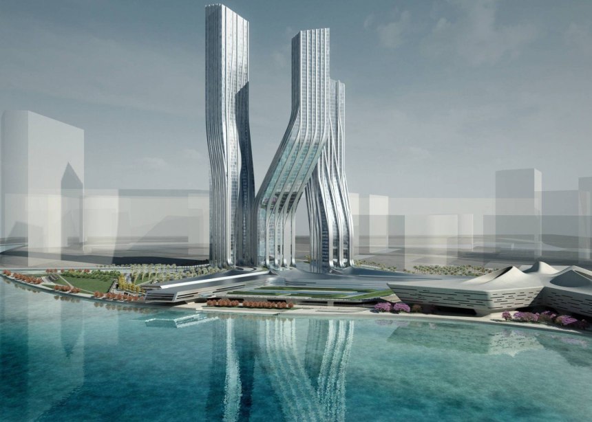 Небоскреб Wangjing Soho Пекин