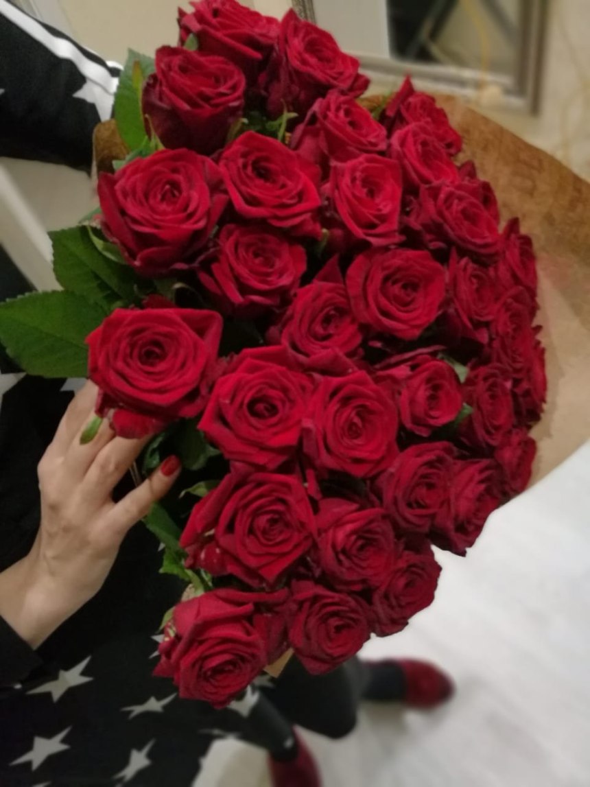 Букет цветов в руках