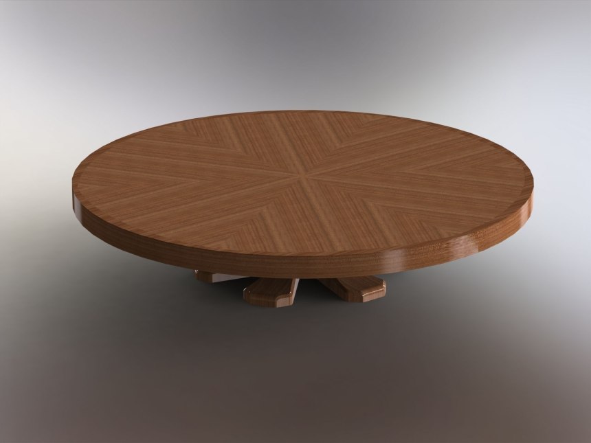 Круглый стол для кухни 3d модель