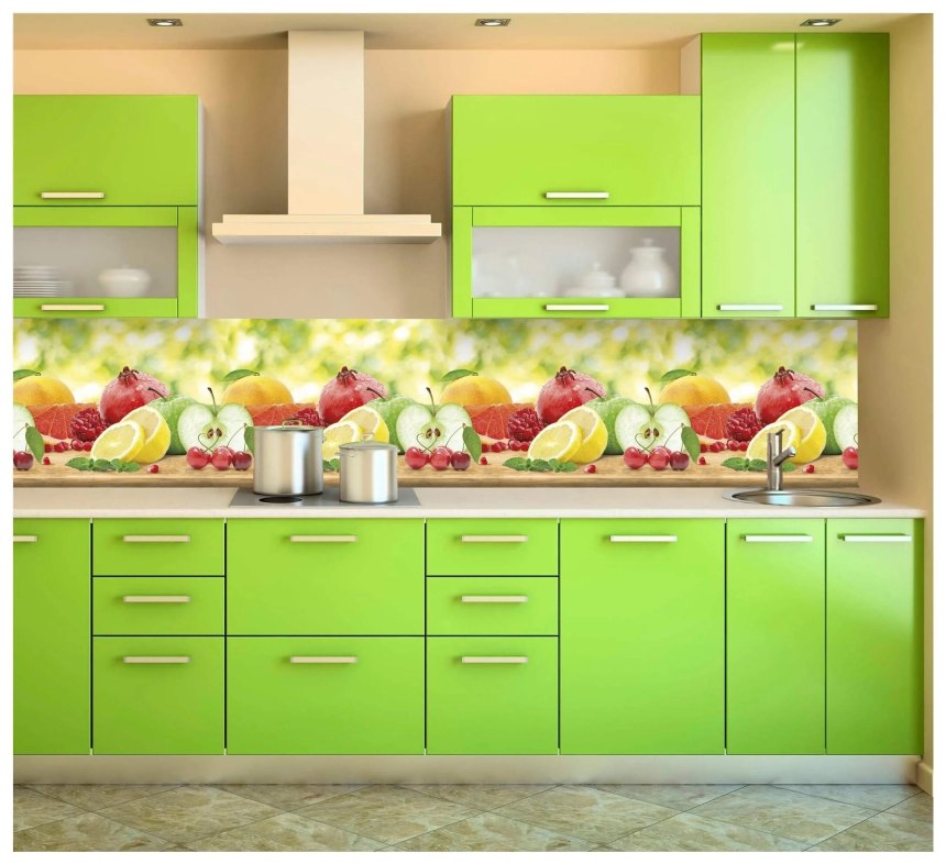Фартук ПВХ фрукты 380 (0,6м*3м*1,3мм)