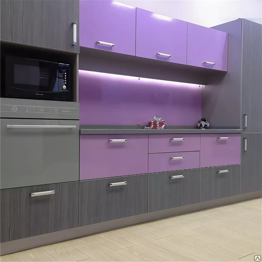 Кухни из крашенного МДФ