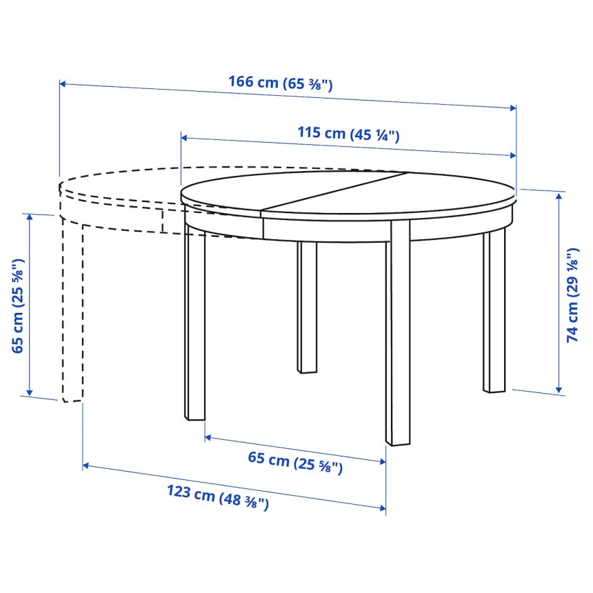 Икеа круглый стол для кухни белый раздвижной (69 фото)