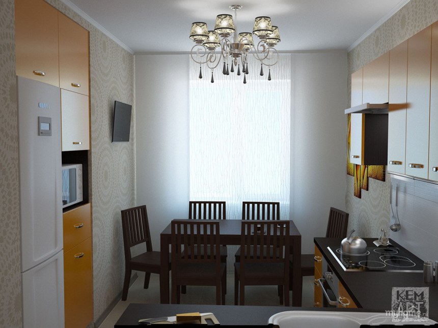 Планировка кухни 7.5 кв.м в панельном доме