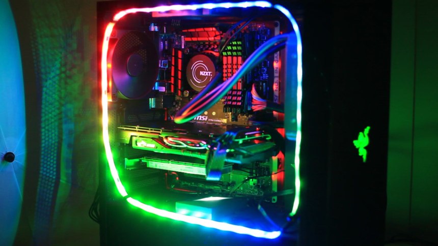 Подсветка ПК светодиодной лентой NZXT