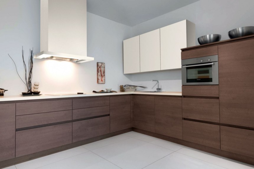 Трюфельный цвет мебель кухни (68 фото)