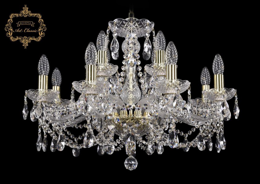 Люстра бронзовая 71409p/8/210 GW p1 u pair fd2m Bohemia Ivele Crystal