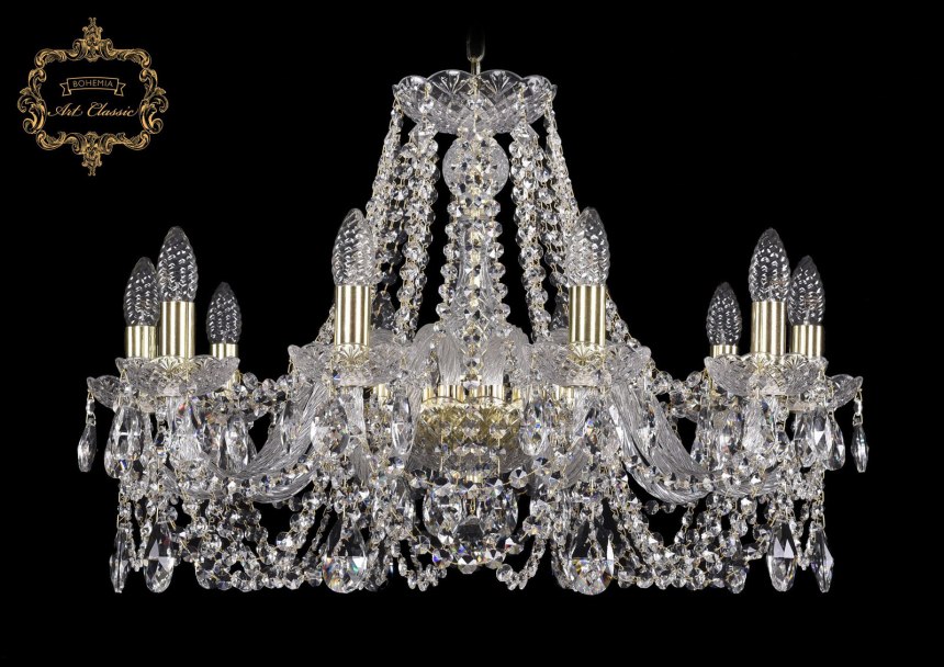 Люстра хрустальная 1403/16/300 pa Bohemia Ivele Crystal в интерьере