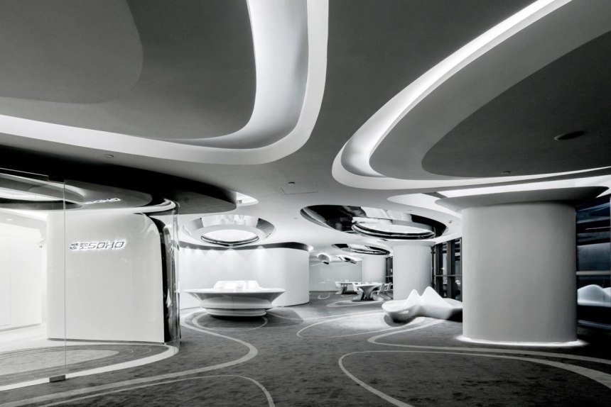 Заха Хадид Galaxy Soho интерьер