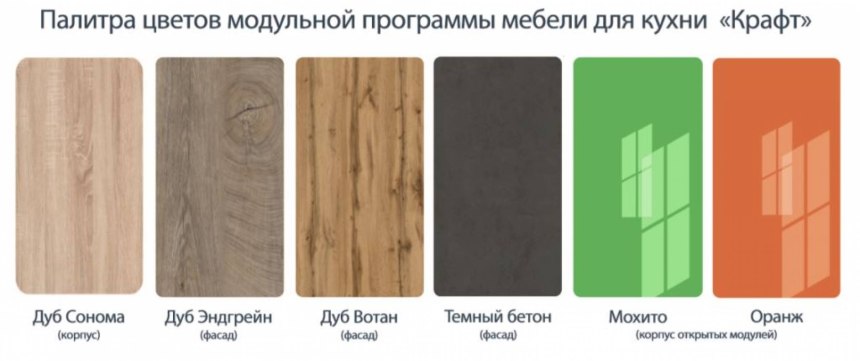 Дуб крафт золотой и дуб сонома