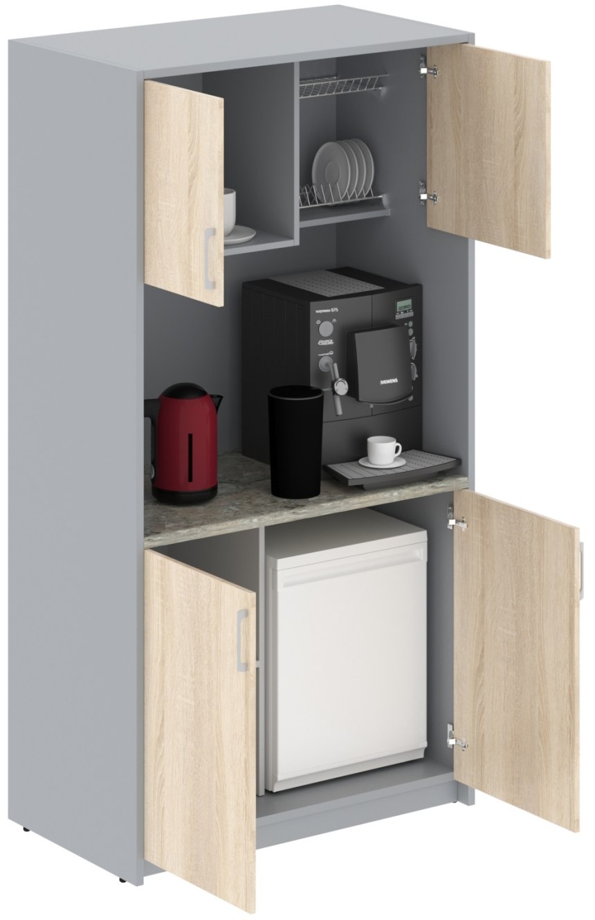 Кухня мини SCB 120.1 серая