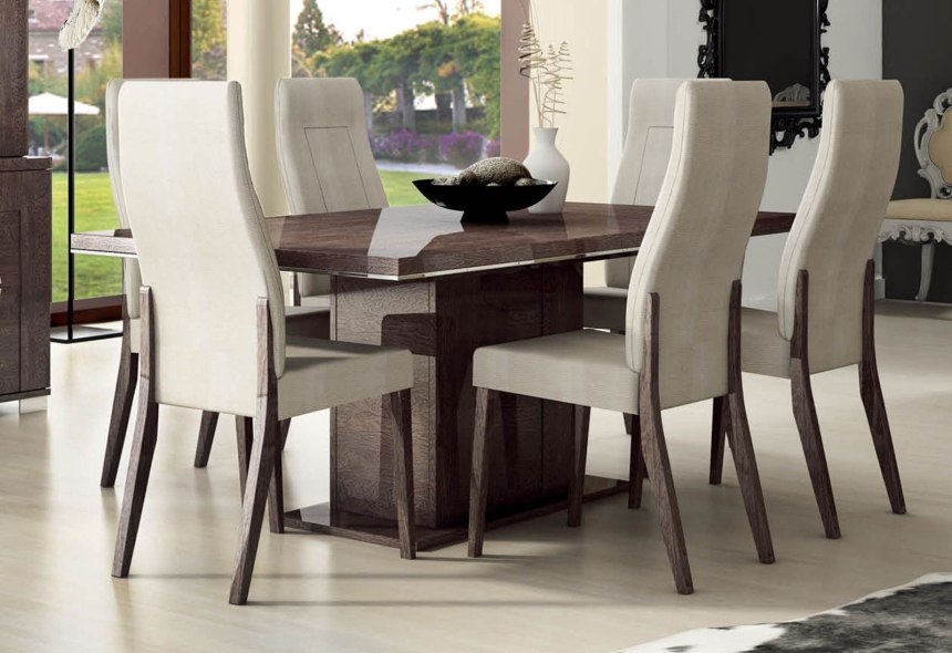 Столовая группа Walnut Dining Table w/6 Chairs