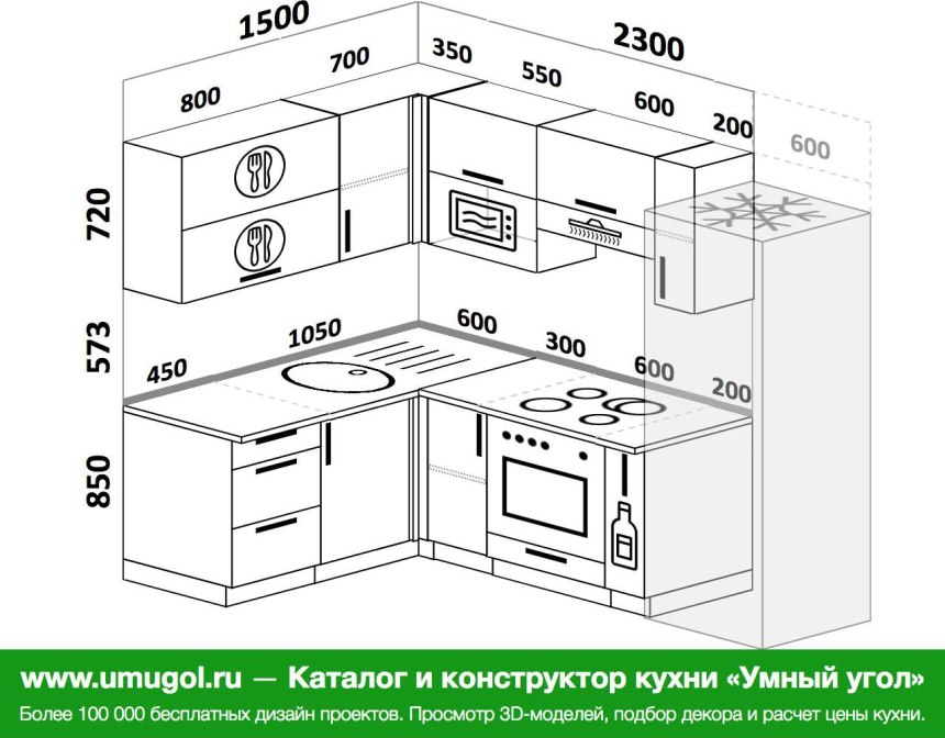 Угловая кухня примеры планировок (81 фото)