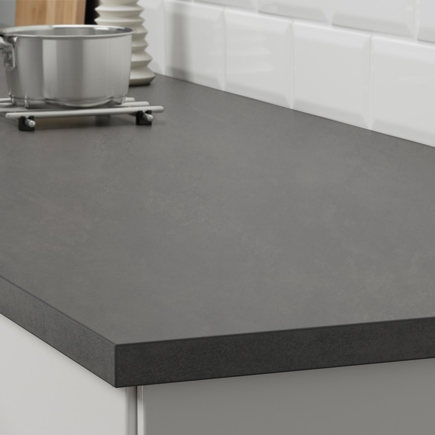 Ekbacken ЭКБАККЕН столешница, под бетон/ламинат186x2.8 см