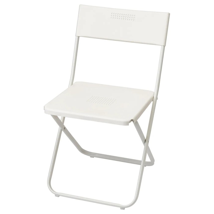 Белые складные стулья икеа (64 фото)